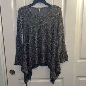 Charcoal Asymmetrical Hem Tunic